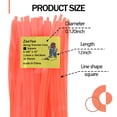 thumbnail image 2 of ZeeYee 36 Pieces Precut Square .120 Inches by 12 Inches Length Grass Trimmer Line, Orange, 2 of 4