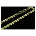 thumbnail image 4 of Mens/ Ladies 1/10th 10K Yellow Gold 2.5 MM Hollow Rope Chain Necklace 16-28 Ins, 4 of 7