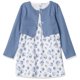 thumbnail image 1 of Luvable Friends Bebé Niñas Y Cárdigan Vestido Casual Azul Floral 3T Us, 1 of 1