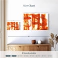 thumbnail image 4 of Elephant Stock Orange Abstract Wall Art - Horizontal Canvas Wall Art - Living Room Wall Decor - Abstract Canvas - Orange And White Decor - 12" x 8", 4 of 8