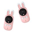 thumbnail image 2 of Niños Walkie Talkie 3km LED Forma de animal Interphone Pantalla LCD Transceptor portátil Intercomunicador, Rosa Vogacara EL003311-01, 2 of 2