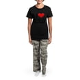 thumbnail image 4 of CafePress - Iloveredheadsblk Women's Dark Pajamas - Women's Short Sleeve Print T-Shirt and Pants Dark Cotton Pajama Set, 4 of 7