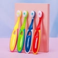 thumbnail image 1 of Cepillo de dientes para niños, de 3 a 5 años, cerdas suaves, sin BPA (paquete de 4), azul y verde, 1 of 4