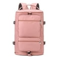 thumbnail image 5 of Large Capacity Travel Overnight Bag, Solid Color Zipper Duffel Bag, Multifunctional Weekender Bag, 5 of 5