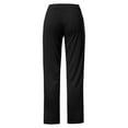 thumbnail image 3 of Womens Autumn Winter Solid Wide Leg Sports Loose Casual Long Pants Trousers Streetwear Loose Overalls Long Pants, 3 of 4