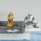 thumbnail image 2 of Figura de león,Estante con estatua de león para escritorio,oficina,decoración del hogar,Figura decorativa de león coleccionable de escritorio,Figuras de búho,Figuras de búho,animales, 2 of 8