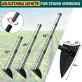 thumbnail image 4 of YeYeBest Hoe Garden Tool, 72'' Garden Hoe Triangle Gardening Hoe with Sharp Blade for Digging,Weeding,Cutting and Loosing Soil,Adjustable Length Metal Handle(5 FT), 4 of 7