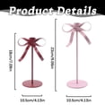 thumbnail image 3 of Taper Candlestick Holders Metal Candle Holders Valentine's Day High End Ornaments Butterfly Bows High Legged Candle Holders Home Crafts Valentine's Day Celebration Decorations, 3 of 6