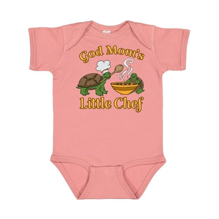 

Inktastic God Mom s Little Chef with Cute Turtles Gift Baby Boy or Baby Girl Bodysuit