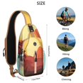 thumbnail image 5 of Sling Backpack Crossbody Shoulder BagCrossbody Sling Bag for Hiking Dating Gym Cycling Working Cactus Desert, 5 of 6