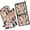 Pink Boston Terrier, variant on Pet Paw Print and Bone Kitchen Oven Mitt and Pot Holder Sets 2 Pcs for Baking, Cooking and Grilling, Heat Resistant Up To 392 °F