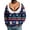Blue, variant on Ugly Christmas Sweatshirt 3D Printed Fake Deep V Cleavage Fair Isle Bra Funny Novelty Pullover Men Women Long Sleeve Crew Neck Holiday Party Gift Top L