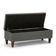 thumbnail image 3 of Simpli Home Monroe Storage Bench in Slate Gray, 3 of 7