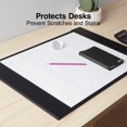 Staples Refillable Faux Leather Desk Pad 24"L x 17"W Black (45058) 2741550