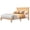 A, variant on Boho Rattan Bed Frame with Natural Headboard – Twin Size, Built-in LED Lights, Sturdy Wood Slats, Sturdy Support, Large Underbed Storage, No Box Spring Needed