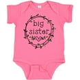 thumbnail image 3 of Inktastic Big Sister Leaves, Circle, Heart Girls Baby Bodysuit, 3 of 5