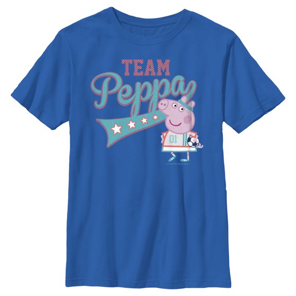 Boy's Peppa Pig Team Peppa Soccer  Graphic T-Shirt