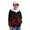 Black Red Bat, variant on Hooded Sweatshirt for Kids Fleece Lining Hoodies with Pockets Coral Starfish Turtle Print Boys Girls Fall Winter Top Jacket Soft Cosy Cloth, XL