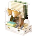 thumbnail image 1 of Sink Organiser Kitchen Organiser With Dish Cloth Holder Sink Caddy Tidy Rack Organiser For Storage Kitchen Sink Accessories Sponge Scrubber Brush Dish, 1 of 4