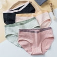 thumbnail image 2 of Bragas de algodón para mujer, ropa interior de encaje de talla grande, bragas de cintura media, bragas sin costuras de Color sólido a la moda, lencería femenina, calzoncillos M y 1 pieza Gao Jinjia LED, 2 of 2