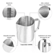 thumbnail image 4 of Leche Café Latte Nave Taza Jarra Para Espumar Cocina 600ml Plata, 4 of 5