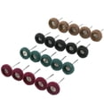 thumbnail image 5 of Rueda De Pulido De Vástago De Fibra, Rueda De Cepillo De Fibra, 20 Uds., Cabeza De Pulido De Fibra Amarilla/verde/roja/negra, Rueda De 25mm De Diámetro ANGGREK Fiber Buffing Wheel, 5 of 5