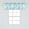 thumbnail image 2 of Ambesonne Cartoon Window Valance, Composition of Footprints, 54" X 18", Pale Blue White, 2 of 3