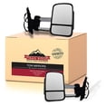 thumbnail image 1 of Trail Ridge Towing Mirror Power Heated Signal Side Chrome Pair Set for Chevy GMC, 1 of 4