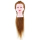 thumbnail image 3 of Cabeza de maniquí de cabello humano real al 40 % Cabeza de muñeca de cosmetología para entrenamiento de peluquería Cabeza de muñeca rubia, 3 of 15