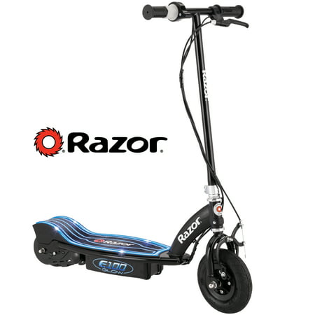 Razor E100 Electric-Powered Glow Electric Scooter with Rear Wheel Drive, (Best Motor Scooter Brands 2019)