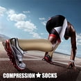 thumbnail image 5 of SOMER 3 Pairs Socks for Women & Men Knee High Socks is Best Support for Running, Travel and Cycling Nude, 5 of 5