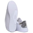 thumbnail image 4 of Guess Gallie Women's Lace Up Sneakers In White Silver Size 10, 4 of 6
