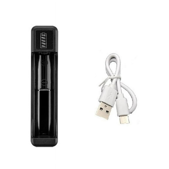18650 Fast Charger with Type-C Cable 4.2V Lithium Battery Intelligent Charger for 14500 plastic 2396