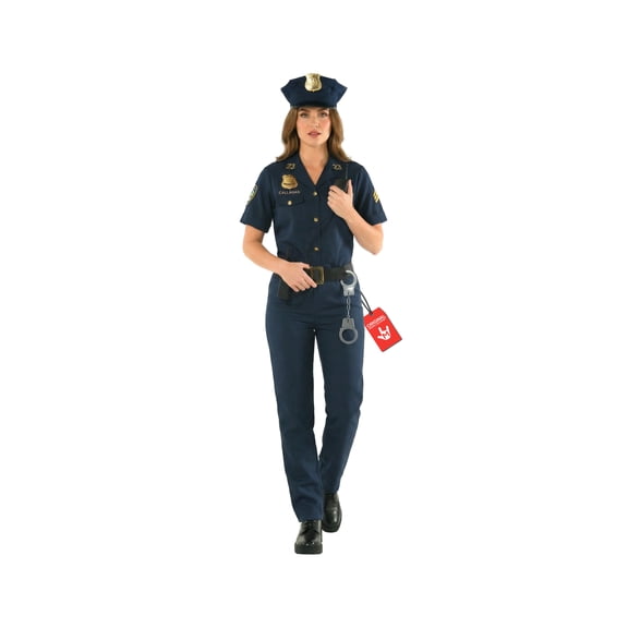 Morph Police Officer Womens Halloween Costume For Womens Blue XX-Large