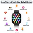 thumbnail image 6 of Mingdaln 7 Bands Gift Set Smart Watch Fits for Android and Iphone, Smartwatch for Women Men, 1.85" HD Fitness Tracker 120 Plus Sports Mode, Smart Watch with Bluetooth Call, IP68, Perfect gift, 6 of 9