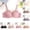 Light Pink, variant on Gswybco Wireless Bras for Women Solid Color Embroidered Glossy Bras Backless Seamless Push Up Daily Bras Comfortable Strappy Adjustable Strap Wrap Bras