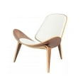 thumbnail image 1 of Plata Décor Import White lounge chair- SHELL, 1 of 4