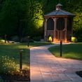 thumbnail image 4 of 2-pack 4.5W Low Voltage Black Aluminum LED Outdoor Landscape Path Lights, 4 of 8