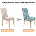 thumbnail image 7 of Marine Fish and Coral Pattern Dining Chair Covers Set of 4, Stretch Washable Polyester Slipcovers, Removable Seat Protector for Coastal or Beach Use, 7 of 7