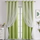 thumbnail image 1 of Xiao Hua Cortinas perforadas de estilo sencillo, ideales para dormitorio, sala y cocina (2 paneles, 130 cm de largo x 100 cm de ancho, 78 cm de ancho), 1 of 4