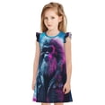 thumbnail image 1 of Balery Hip-Hop Glasses Gorilla Camisón de princesa para niñas, pijama de algodón con mangas abullonadas, suave y bonito.-Medium, 1 of 6