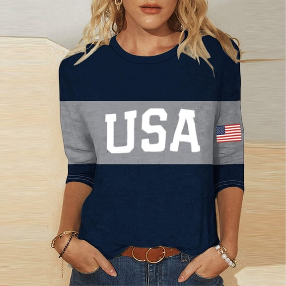 Graphic Tees for Women USA 250th Anniversary Crewneck Tee for Women Wear with Seasonal Versatility and Casual Comfort Gray XXL