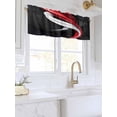 thumbnail image 3 of Valances for Windows Abstract Stitching Rod Pocket Cafe Window Treatments Valance Curtains for Kitchen Bathroom Laundry Basement Windows 42"x12", 3 of 9