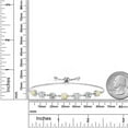 thumbnail image 3 of Gem Stone King 1.91 Ct Round Cabochon White Ethiopian Opal and E-F Lab Grown Diamond 925 Sterling Silver Tennis Bracelet for Women (Fully Adjustable up to 9 inch), 3 of 3