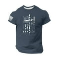 thumbnail image 4 of Mlqidk Mens American Flag Shirt Patriotic 4th Of July Independence Day T-Shirt Red White and Blue Tee Tops Casual Crew Neck Short Sleeve Beach Vacation Shirts Blue XXL, 4 of 4
