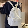 thumbnail image 2 of XINXIAOO Korean Style Checkered Backpack, Large Capacity Casual Bookbag for Junior & Senior High School, 2 of 6