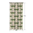 thumbnail image 5 of Beige Crocodiles Hearts Pattern Shower Curtain 36"x72" ,Bathroom Decorative Shower Curtains Set with 12 Hooks,Modern Waterproof Washable Shower Curtain, 5 of 6