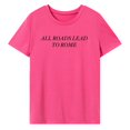 thumbnail image 3 of Camiseta básica para mujer, ajuste regular, ropa deportiva, cuello redondo, para viajes M, 3 of 7