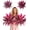 2pcs, variant on Large Realistic Artificial Boston Fern & Dragon's Blood Tree Plants with 18 Leaves Vibrant Pink & Purple Faux Foliage, UV Resistant Artificial Ferns for Home Garden