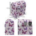 thumbnail image 4 of Butterfly Stand Mixer Cover, Various Flying Butterflies Colors Hippie Style Print Design, Kitchen Appliance Organizer Bag Cover with Pockets, 5 Quarts, Pink Purple, by Ambesonne, 4 of 4